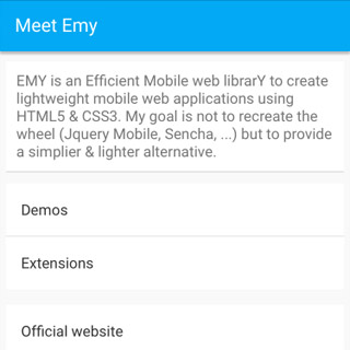 Emy Google Material theme